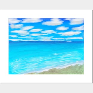 Calm seascape Posters and Art